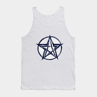 Pentagram Navy Shadow Silhouette Anime Style Collection No. 276 Tank Top